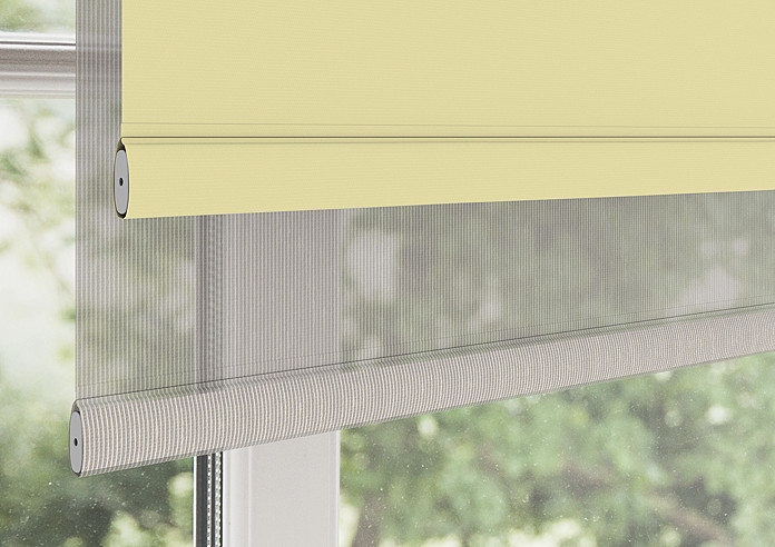 Rimini (Blackout), Sand & Texen Truffle - Double Roller Blind - Image 4